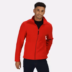 Regatta Mens Plain Micro Fleece Full Zip Jacket (Layer Lite) - 3XL, Classic Red