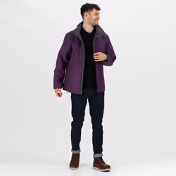 Regatta Mens Standout Ardmore Jacket (Waterproof & Windproof) - 2XL, Majestic Purple/Seal Grey