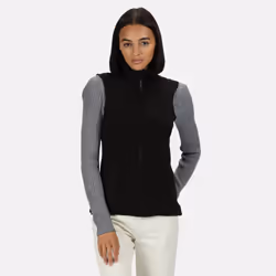 Regatta Professional Womens/Ladies Haber II 250 Series Anti-pill Fleece Bodywarmer / Sleeveless Jacket - 8, Black