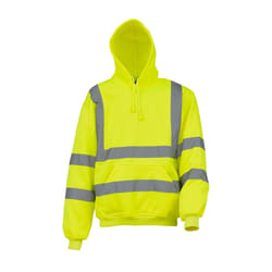 Yoko Mens High Visibility Pull-Over Hoodie - M, Yellow