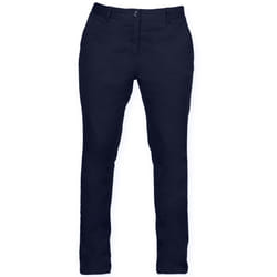 Front Row Womens/Ladies Cotton Rich Stretch Chino Trousers - L, Navy