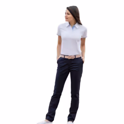 Front Row Womens/Ladies Cotton Rich Stretch Chino Trousers - L, Navy