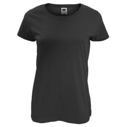 Fruit Of The Loom Womens/Ladies Short Sleeve Lady-Fit Original T-Shirt - XL, Black