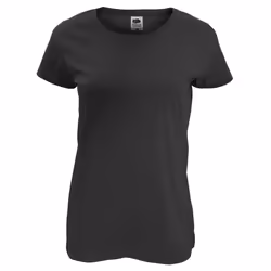 Fruit Of The Loom Womens/Ladies Short Sleeve Lady-Fit Original T-Shirt - XS, Black