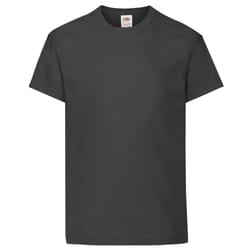 Fruit Of The Loom Childrens/Kids Original Short Sleeve T-Shirt - 3-4 Years, Black