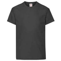 Fruit Of The Loom Childrens/Kids Original Short Sleeve T-Shirt - 12-13 Years, Black