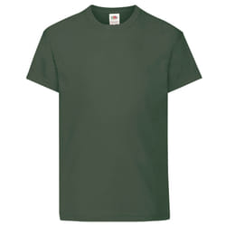 Fruit Of The Loom Childrens/Kids Original Short Sleeve T-Shirt - 12-13 Years, Bottle Green