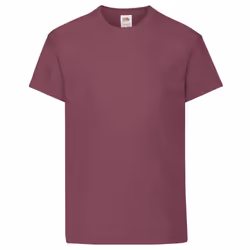 Fruit Of The Loom Childrens/Kids Original Short Sleeve T-Shirt - 3-4 Years, Burgundy