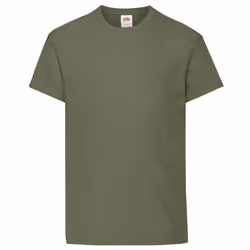 Fruit Of The Loom Childrens/Kids Original Short Sleeve T-Shirt - 12-13 Years, Classic Olive