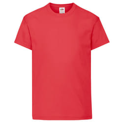 Fruit Of The Loom Childrens/Kids Original Short Sleeve T-Shirt - 12-13 Years, Red