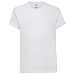 Fruit Of The Loom Childrens/Kids Original Short Sleeve T-Shirt - 3-4 Years, White