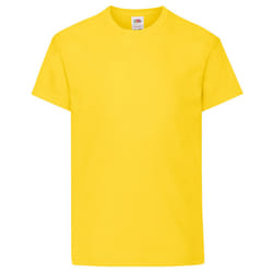 Fruit Of The Loom Childrens/Kids Original Short Sleeve T-Shirt - 12-13 Years, Yellow