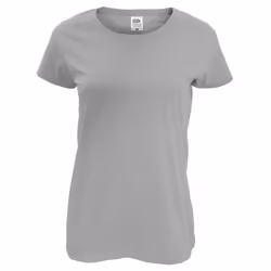 Fruit Of The Loom Womens/Ladies Short Sleeve Lady-Fit Original T-Shirt - XS, Heather Grey