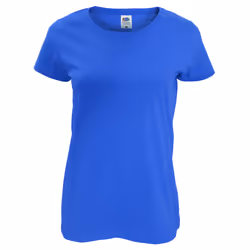 Fruit Of The Loom Womens/Ladies Short Sleeve Lady-Fit Original T-Shirt - 2XL, Royal Blue