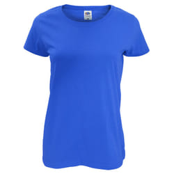 Fruit Of The Loom Womens/Ladies Short Sleeve Lady-Fit Original T-Shirt - 2XL, Royal Blue