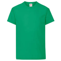 Fruit Of The Loom Childrens/Kids Original Short Sleeve T-Shirt - 12-13 Years, Kelly Green