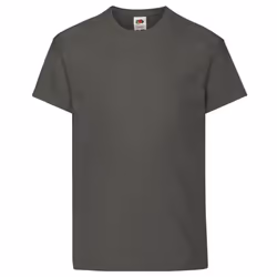 Fruit Of The Loom Childrens/Kids Original Short Sleeve T-Shirt - 12-13 Years, Light Graphite