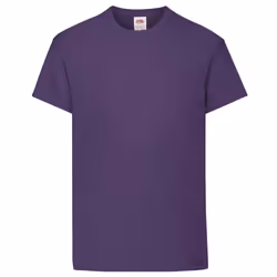 Fruit Of The Loom Childrens/Kids Original Short Sleeve T-Shirt - 12-13 Years, Purple