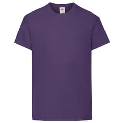 Fruit Of The Loom Childrens/Kids Original Short Sleeve T-Shirt - 12-13 Years, Purple