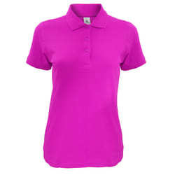 B&C Womens/Ladies Safran Timeless Polo Shirt - S, Fuchsia