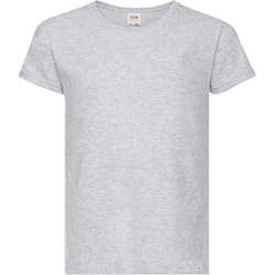 Fruit Of The Loom Girls Childrens Valueweight Short Sleeve T-Shirt - 7-8, Heather Grey