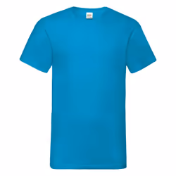 Fruit Of The Loom Mens Valueweight V-Neck, Short Sleeve T-Shirt - M, Azure Blue