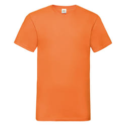 Fruit Of The Loom Mens Valueweight V-Neck, Short Sleeve T-Shirt - 2XL, Orange