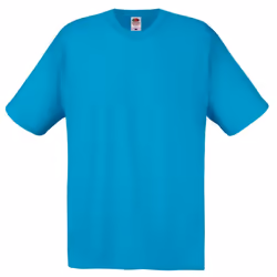 Fruit Of The Loom Mens Screen Stars Original Full Cut Short Sleeve T-Shirt - S, Azure Blue