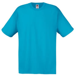Fruit Of The Loom Mens Screen Stars Original Full Cut Short Sleeve T-Shirt - M, Azure Blue
