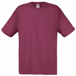 Fruit Of The Loom Mens Screen Stars Original Full Cut Short Sleeve T-Shirt - XL, Burgundy