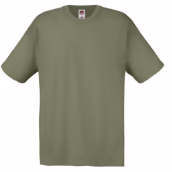 Fruit Of The Loom Mens Screen Stars Original Full Cut Short Sleeve T-Shirt - XL, Classic Olive