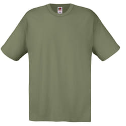 Fruit Of The Loom Mens Screen Stars Original Full Cut Short Sleeve T-Shirt - XL, Classic Olive