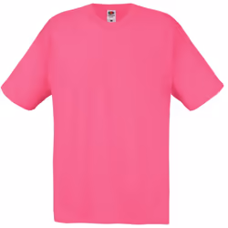 Fruit Of The Loom Mens Screen Stars Original Full Cut Short Sleeve T-Shirt - XL, Fuchsia