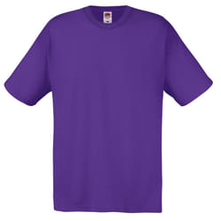 Fruit Of The Loom Mens Screen Stars Original Full Cut Short Sleeve T-Shirt - L, Purple