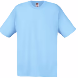Fruit Of The Loom Mens Screen Stars Original Full Cut Short Sleeve T-Shirt - 2XL, Sky Blue