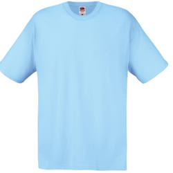 Fruit Of The Loom Mens Screen Stars Original Full Cut Short Sleeve T-Shirt - 2XL, Sky Blue