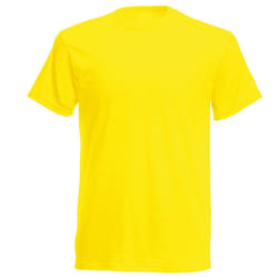 Fruit Of The Loom Mens Screen Stars Original Full Cut Short Sleeve T-Shirt - XL, Yellow