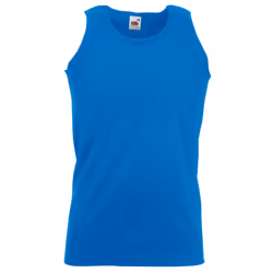 Fruit Of The Loom Mens Athletic Sleeveless Vest / Tank Top - XL, Royal