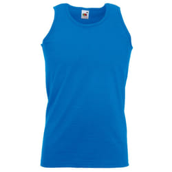 Fruit Of The Loom Mens Athletic Sleeveless Vest / Tank Top - XL, Royal