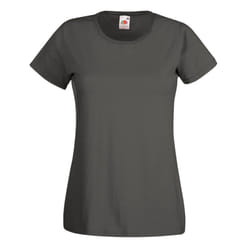 Fruit Of The Loom Ladies/Womens Lady-Fit Valueweight Short Sleeve T-Shirt - 2XL, Light Graphite