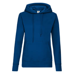 Fruit Of The Loom Ladies Lady Fit Hooded Sweatshirt / Hoodie - 2XL, Navy