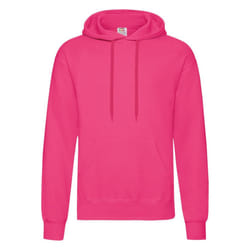 Fruit Of The Loom Mens Hooded Sweatshirt / Hoodie - XL, Fuchsia