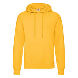 Fruit Of The Loom Mens Hooded Sweatshirt / Hoodie - L, Sunflower