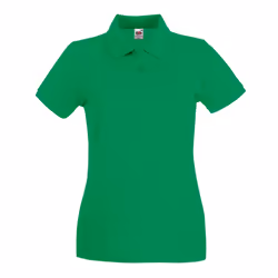 Fruit Of The Loom Ladies Lady-Fit Premium Short Sleeve Polo Shirt - XS, Kelly Green