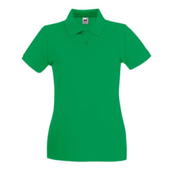 Fruit Of The Loom Ladies Lady-Fit Premium Short Sleeve Polo Shirt - M, Kelly Green