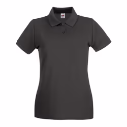 Fruit Of The Loom Ladies Lady-Fit Premium Short Sleeve Polo Shirt - XS, Light Graphite