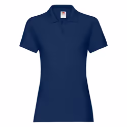 Fruit Of The Loom Ladies Lady-Fit Premium Short Sleeve Polo Shirt - XS, Navy