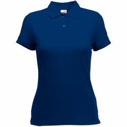 Fruit Of The Loom Womens Lady-Fit 65/35 Short Sleeve Polo Shirt - XS, Navy