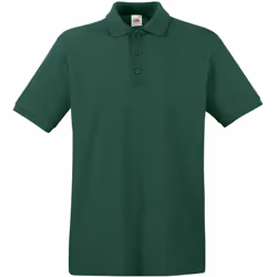Fruit Of The Loom Premium Mens Short Sleeve Polo Shirt - 2XL, Bottle Green