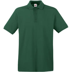 Fruit Of The Loom Premium Mens Short Sleeve Polo Shirt - 2XL, Bottle Green